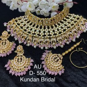 Farhana Kundan Pink Bridal Set