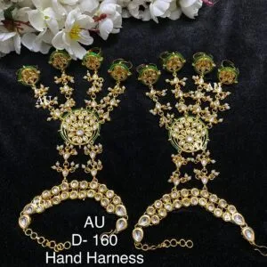 Parul 4 Finger Green Hathphool