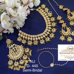 Bharti Dark Green Bridal Set