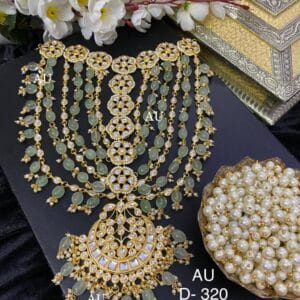 Ashmika Kundan Green Mathapatti
