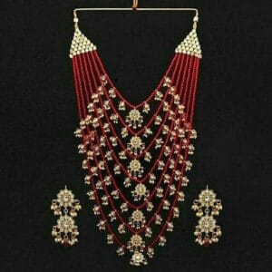 Gaura Red Necklace Set