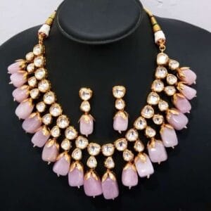 Fanha Pink Necklace Set