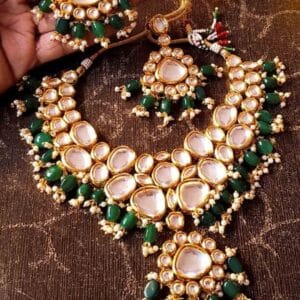 Iravati Green Necklace Set