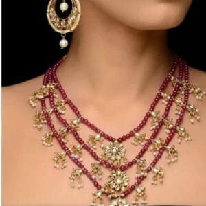 Ishya Ruby Necklace Set