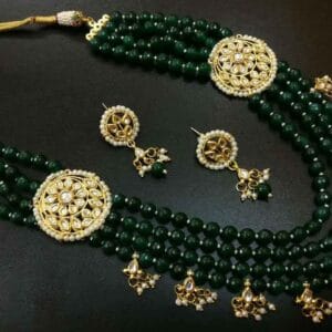 Kalki Green Necklace Set