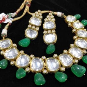 Kaajal Green Necklace Set