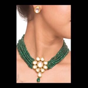 Chandani Green Choker Necklace
