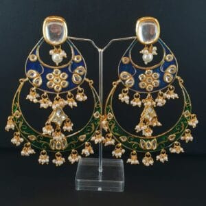 Deeksha Blue Green Earrings