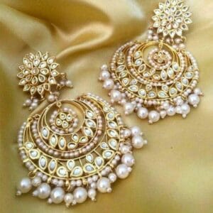 Amarpali White Earrings