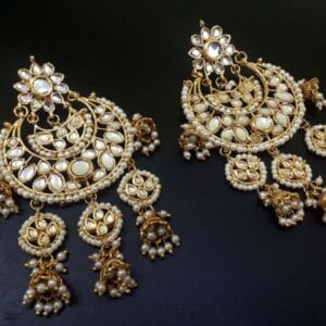 Eeshta White Earrings