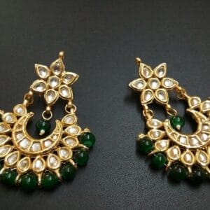 Chetna Green Chaandbaali Earrings