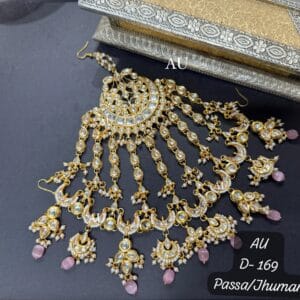 Taniya Kundan Pink Passa